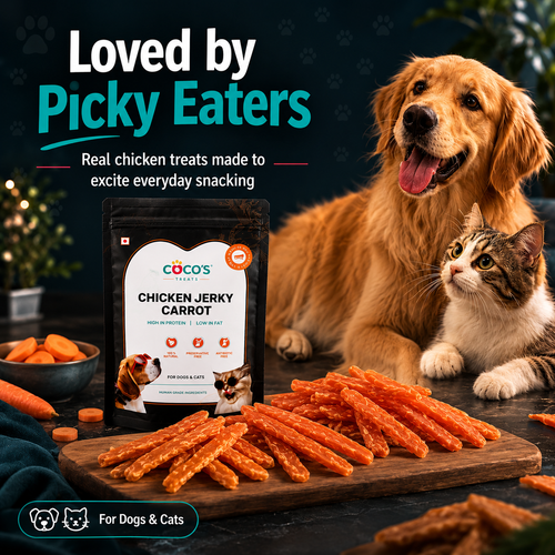 COCO's Chicken jerky carrot loved by picky eaters