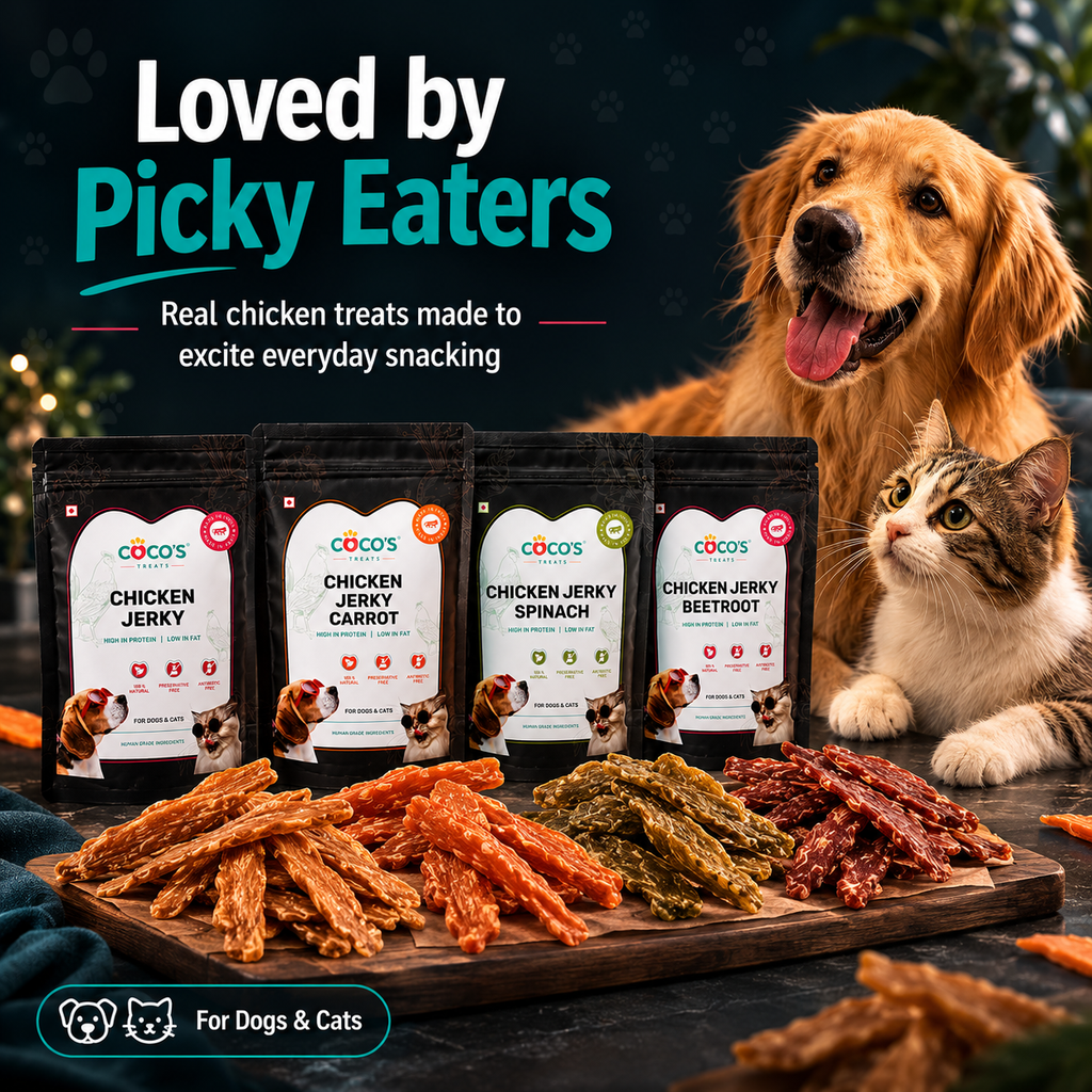 Coco's Chicken jerky variety pack loved by picky eaters
